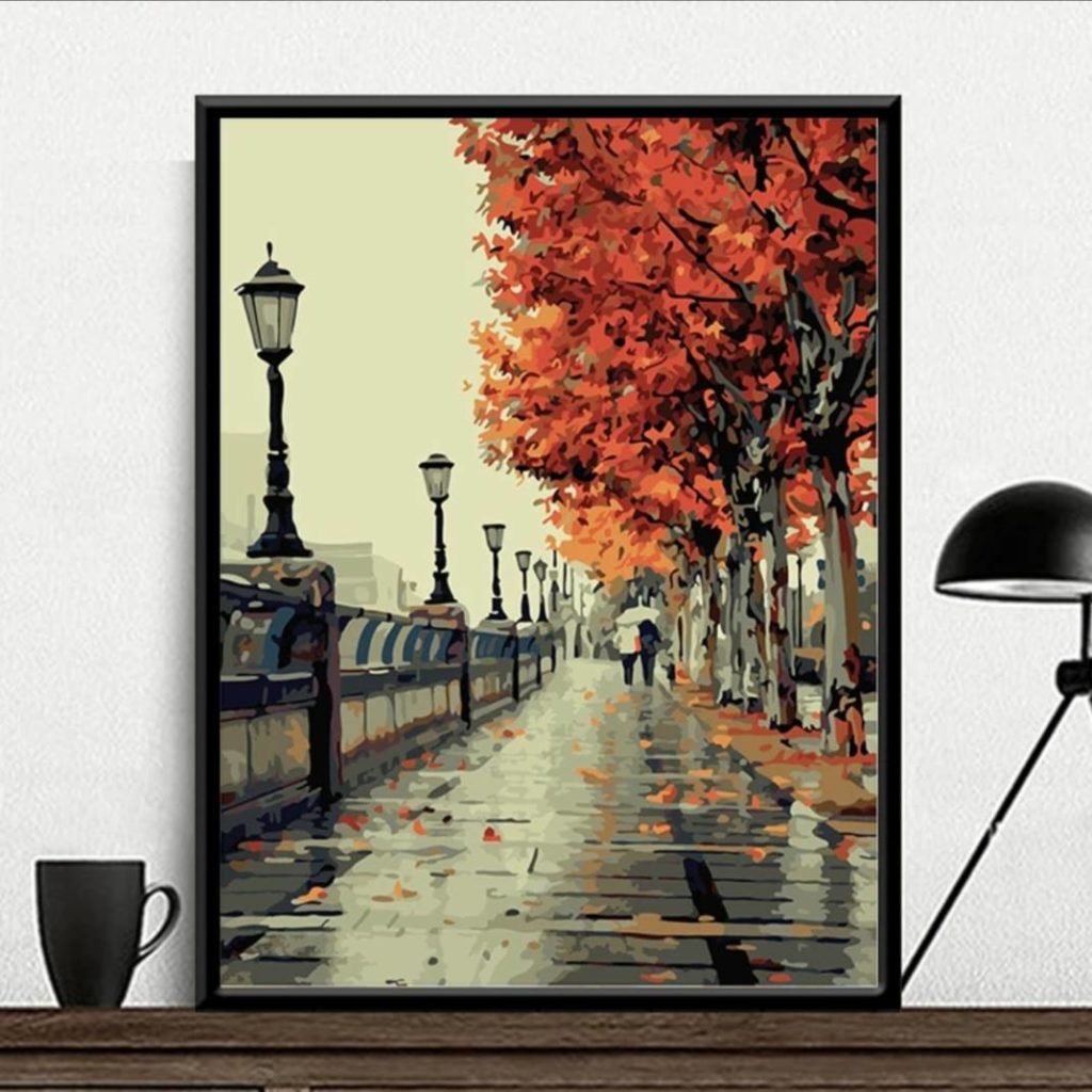 Autumn Street_ Paint by numbers