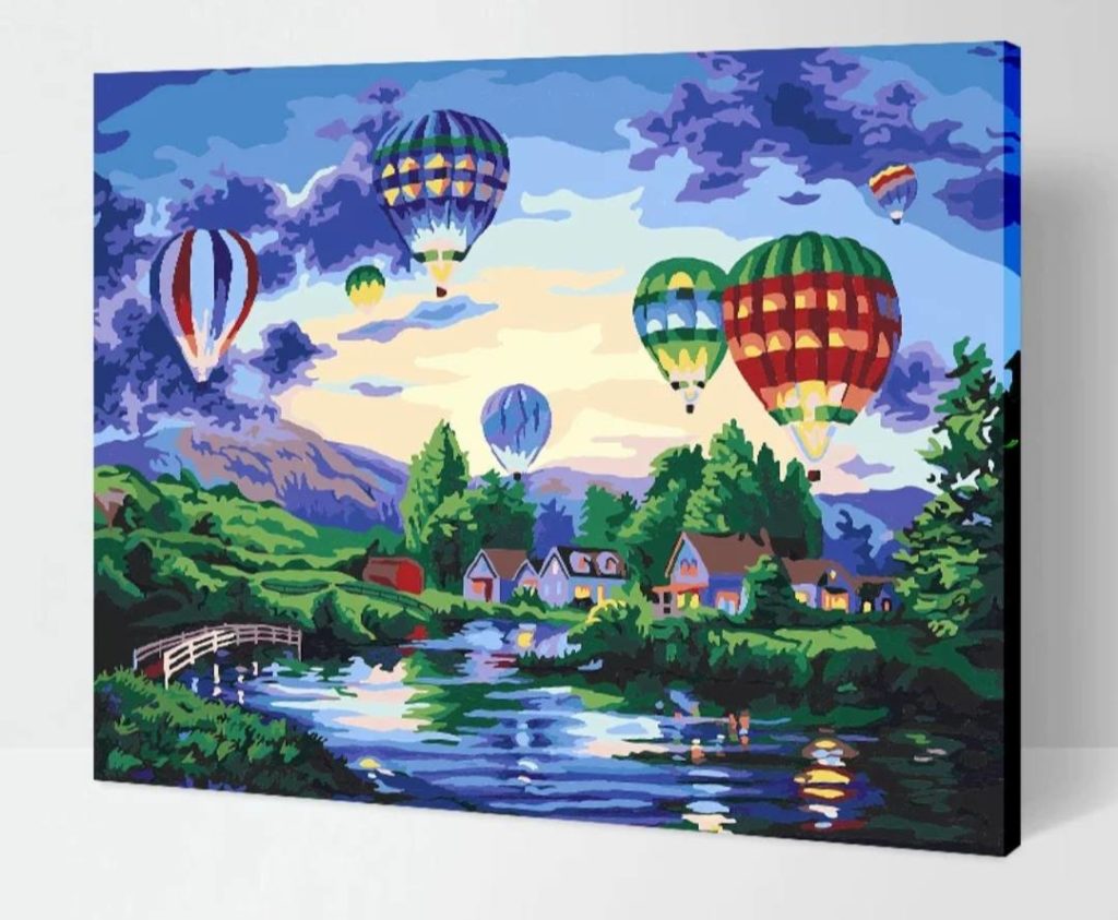 Hot balloon_Paint by numbers