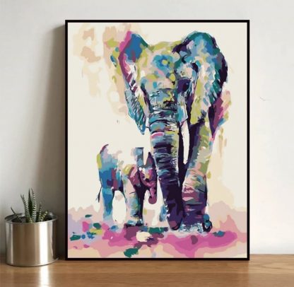 Colorful Elephant | Paint by Numbers Malaysia