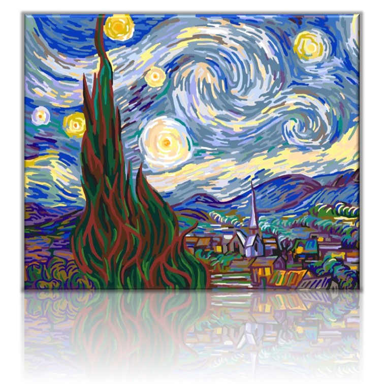 Starry Night Van Gogh | Paint by numbers Malaysia