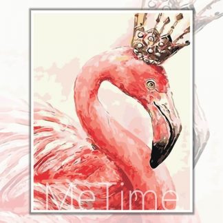 Flamingo with Crown