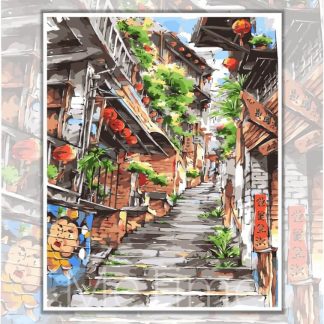Old Street JiuFen Paint By Numbers