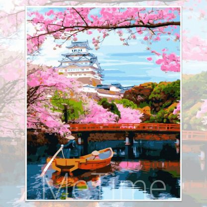 Osaka Castle with Cherry Blossom