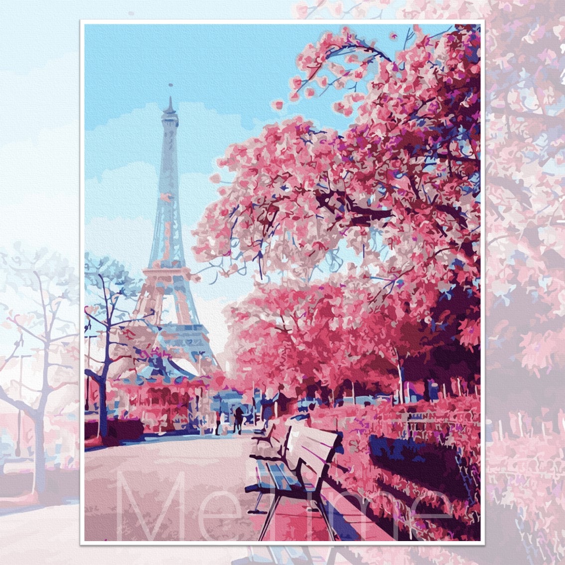 Cherry Blossom Eiffel Tower