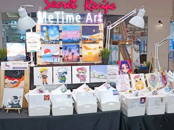 Metime Art Setia City Mall Booth